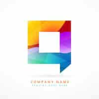 Free vector chat logo in colorful style