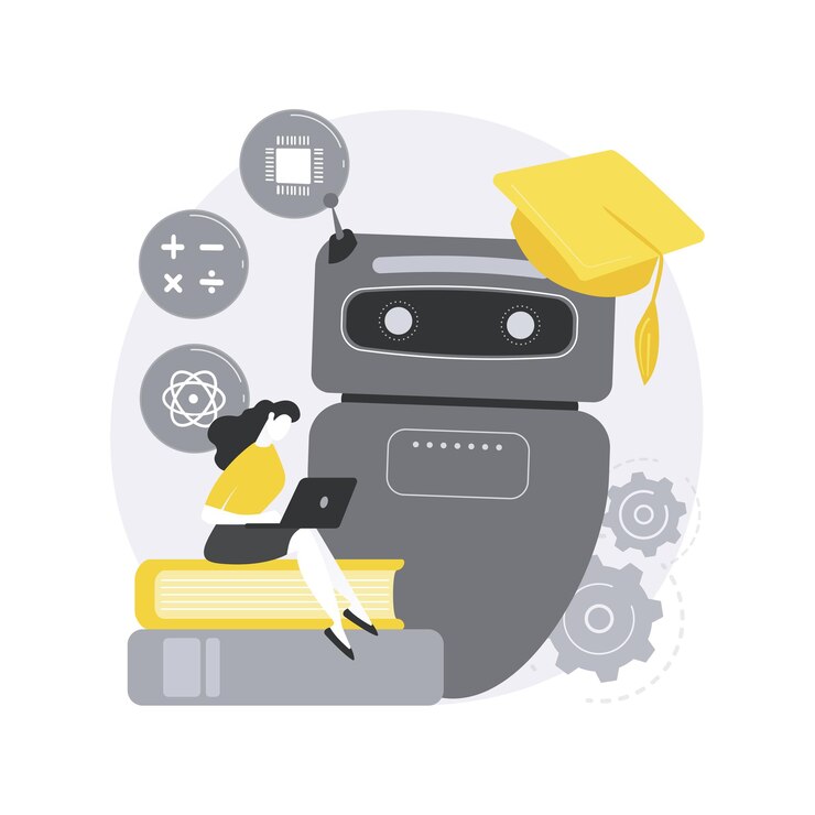 Free Vector chatbot self learning abstract concept 