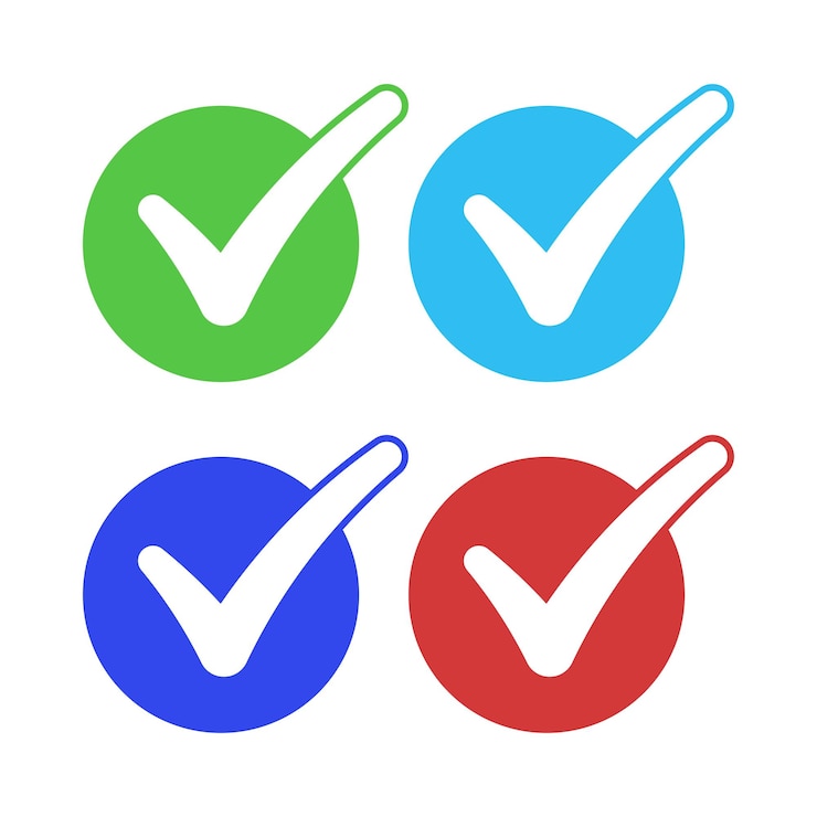 Free Vector check mark circles abstract