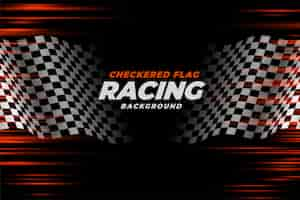 Free vector checkered racing flag speed background