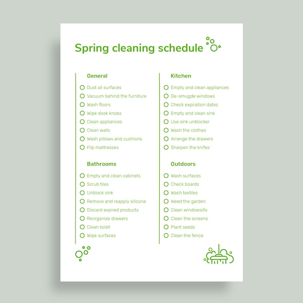 Free vector checklist design template