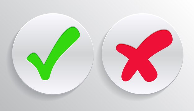 Free Vector Yes And No Signs