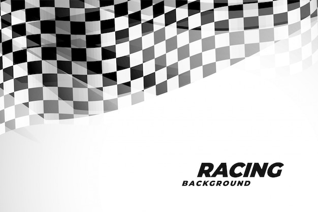 Checkred flad background for sports and racing