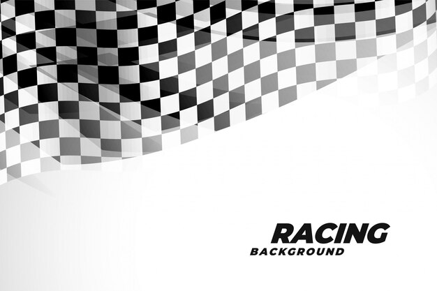 Checkred flad background for sports and racing