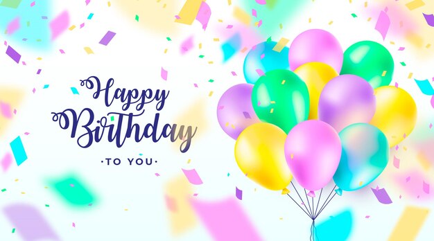 お誕生日おめでとうグリーティングカード 無料のベクター