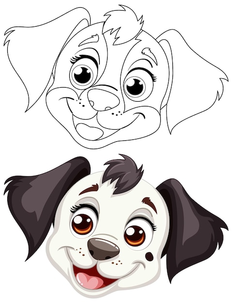 Cheerful Puppy Vector Illustration