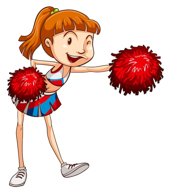 Free vector cheerleader