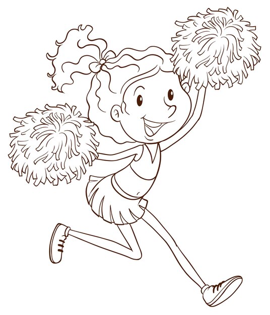 A cheerleader