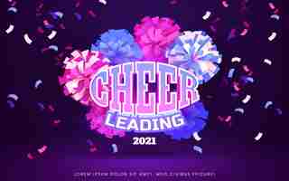 Free vector cheerleading design template