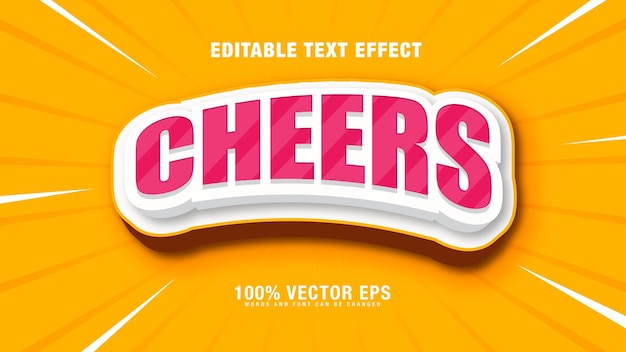 Cheers Text Effect