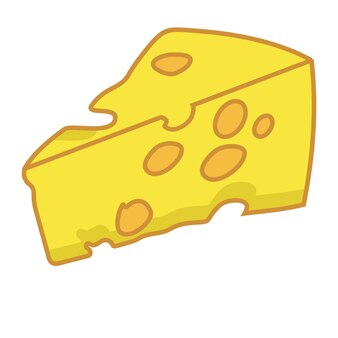 フラット​スタイル​の​チーズ​の​ロゴ​の​デザイン​コンセプト