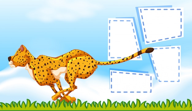 Cheetah frame template