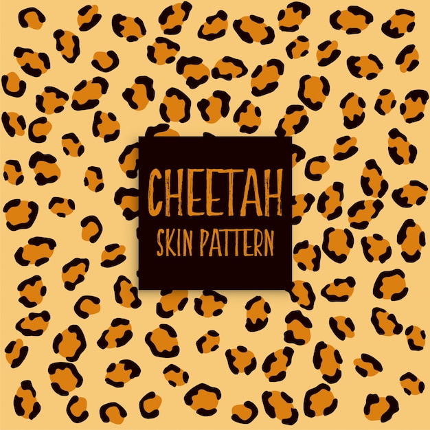 Free Vector cheetah skin texture print pattern