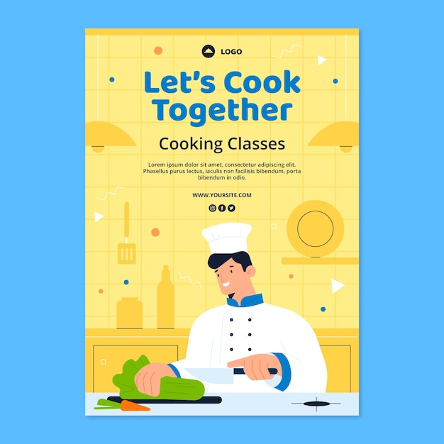 Free vector chef template design