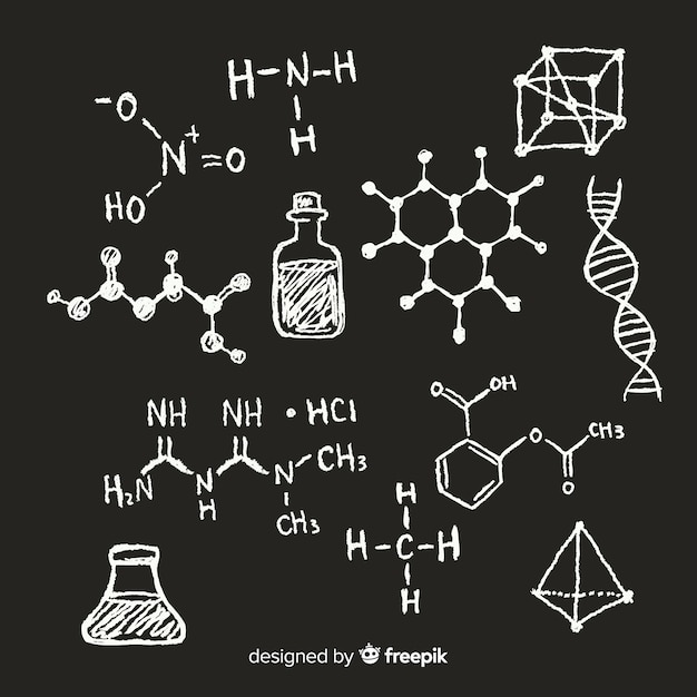 Chemistry on blackboard