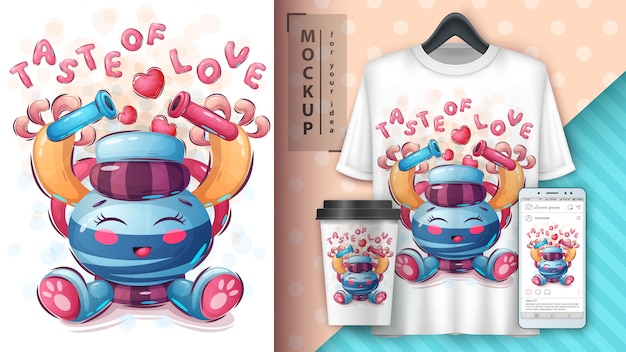 Chemistry love poster and merchandising
