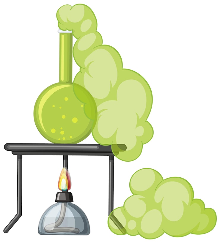 Free Vector chemistry test tubes on white background
