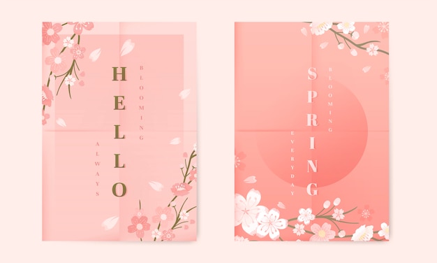 Cherry blossom background collection