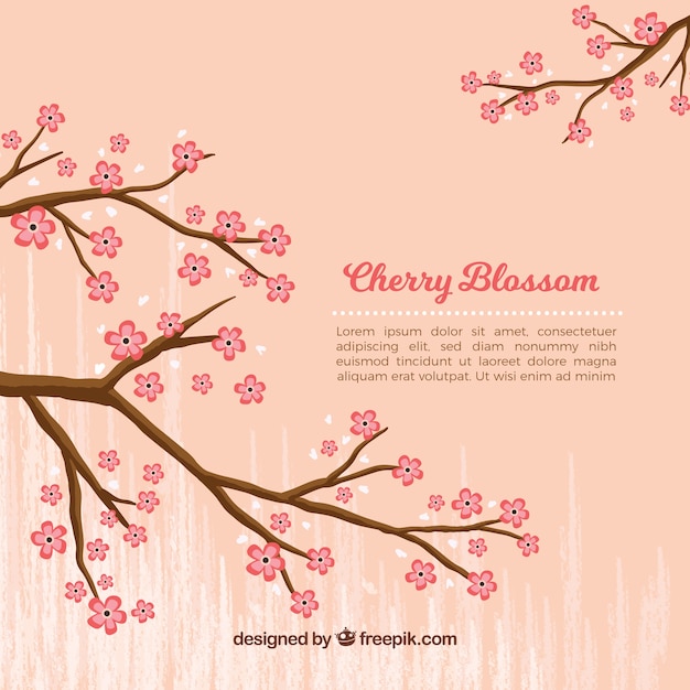 Cherry blossom background design