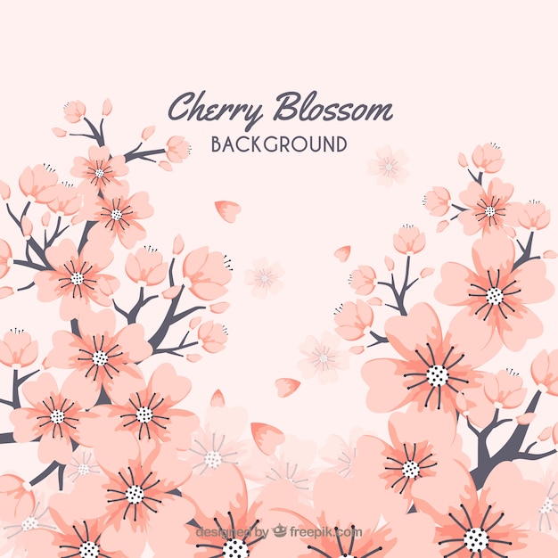 Cherry blossom background design