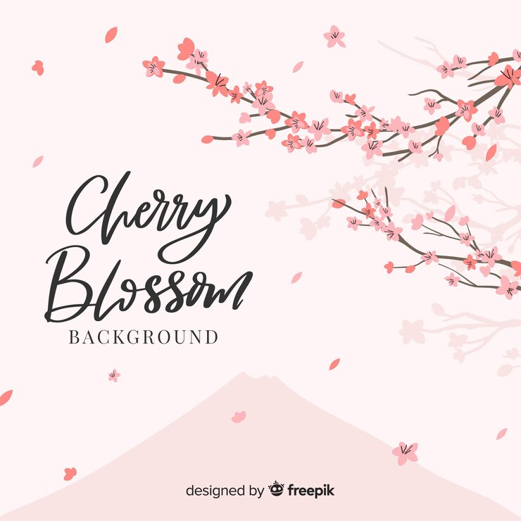 無料Vector 桜の花の背景