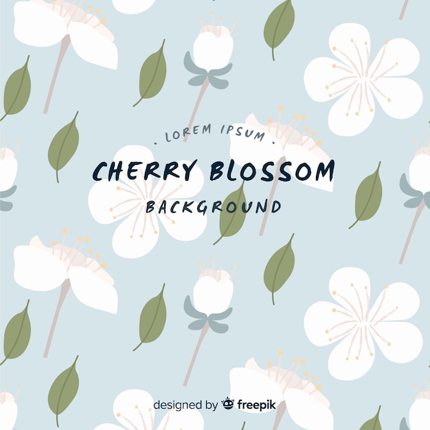 Free vector cherry blossom background