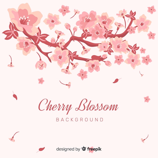 Free Vector cherry blossom background