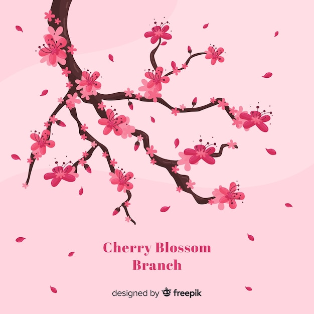 Free vector cherry blossom background