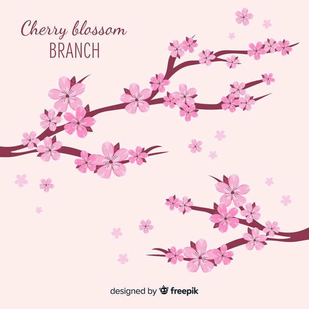 Cherry blossom branch background