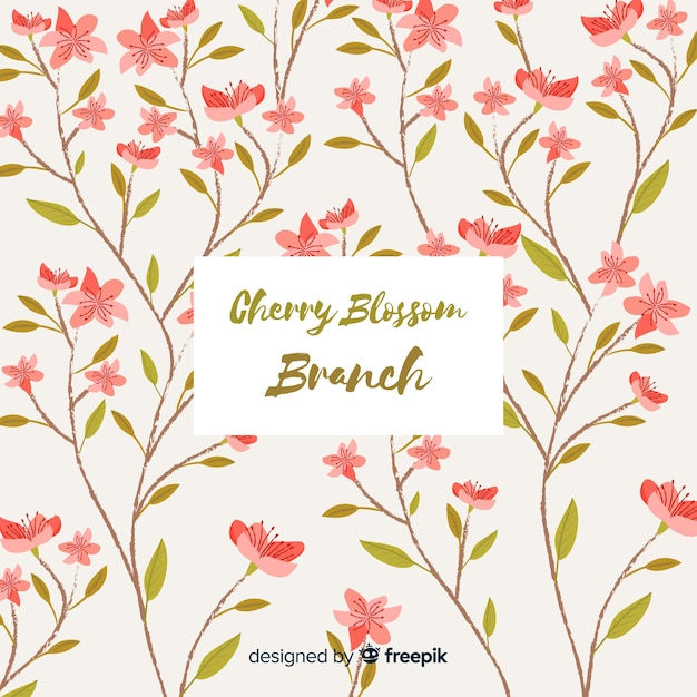 Free vector cherry blossom branch collection