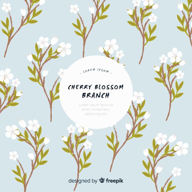 Free vector cherry blossom branch collection