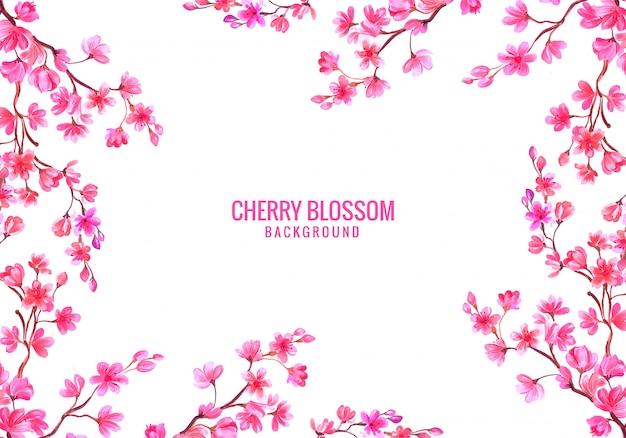 Cherry blossom card background