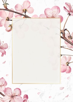 벚꽃 프레임 카드
