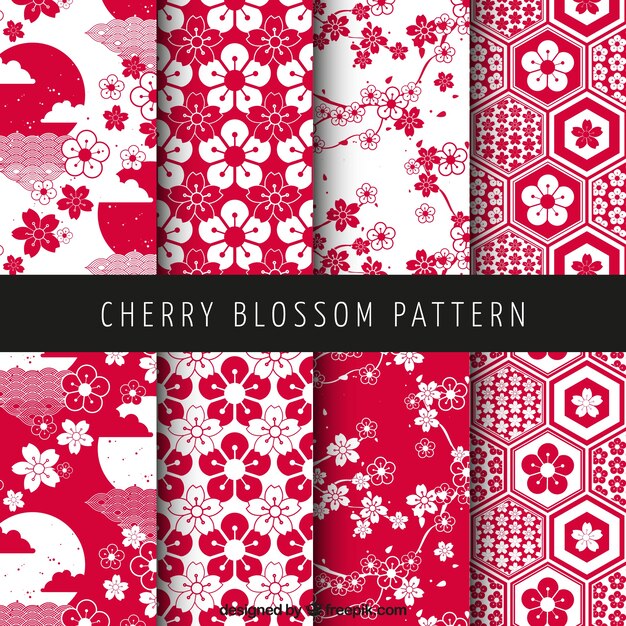 Cherry blossom patterns