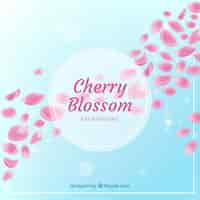 Free vector cherry blossom petals background