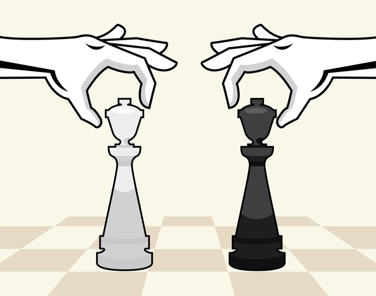 Free Vector chess game poster