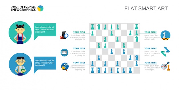 Chess Infographics Slide Template