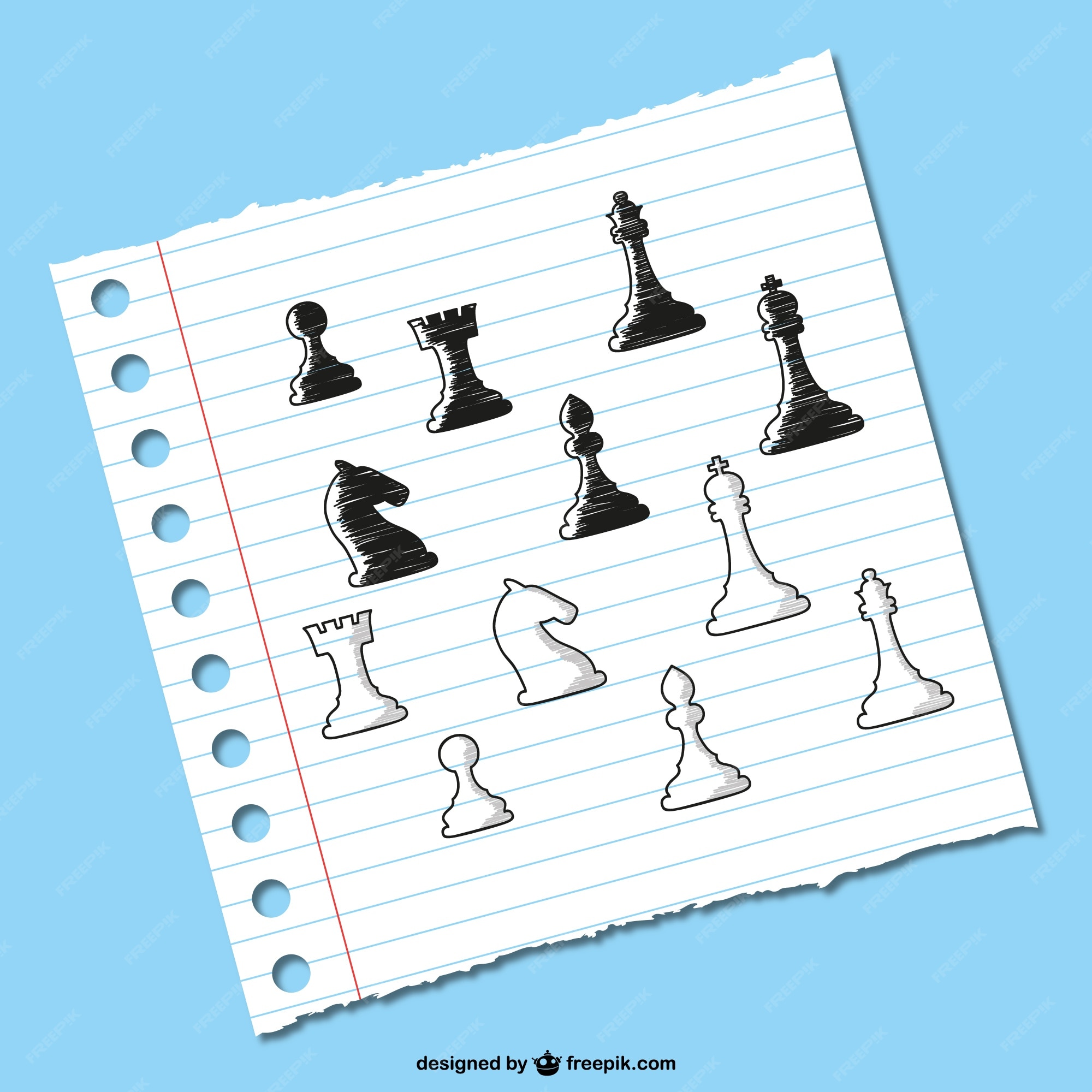 Free Chess Pieces Sketches