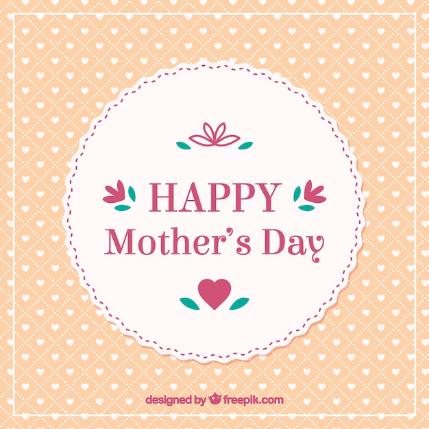 Carta chic retro happy mothers day