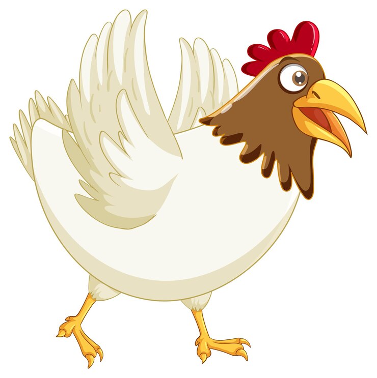 A chicken walked into a library