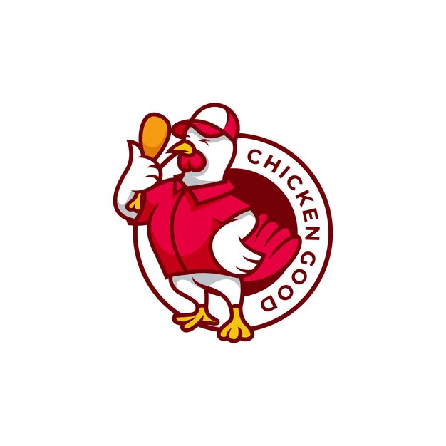 Chicken mascot logo