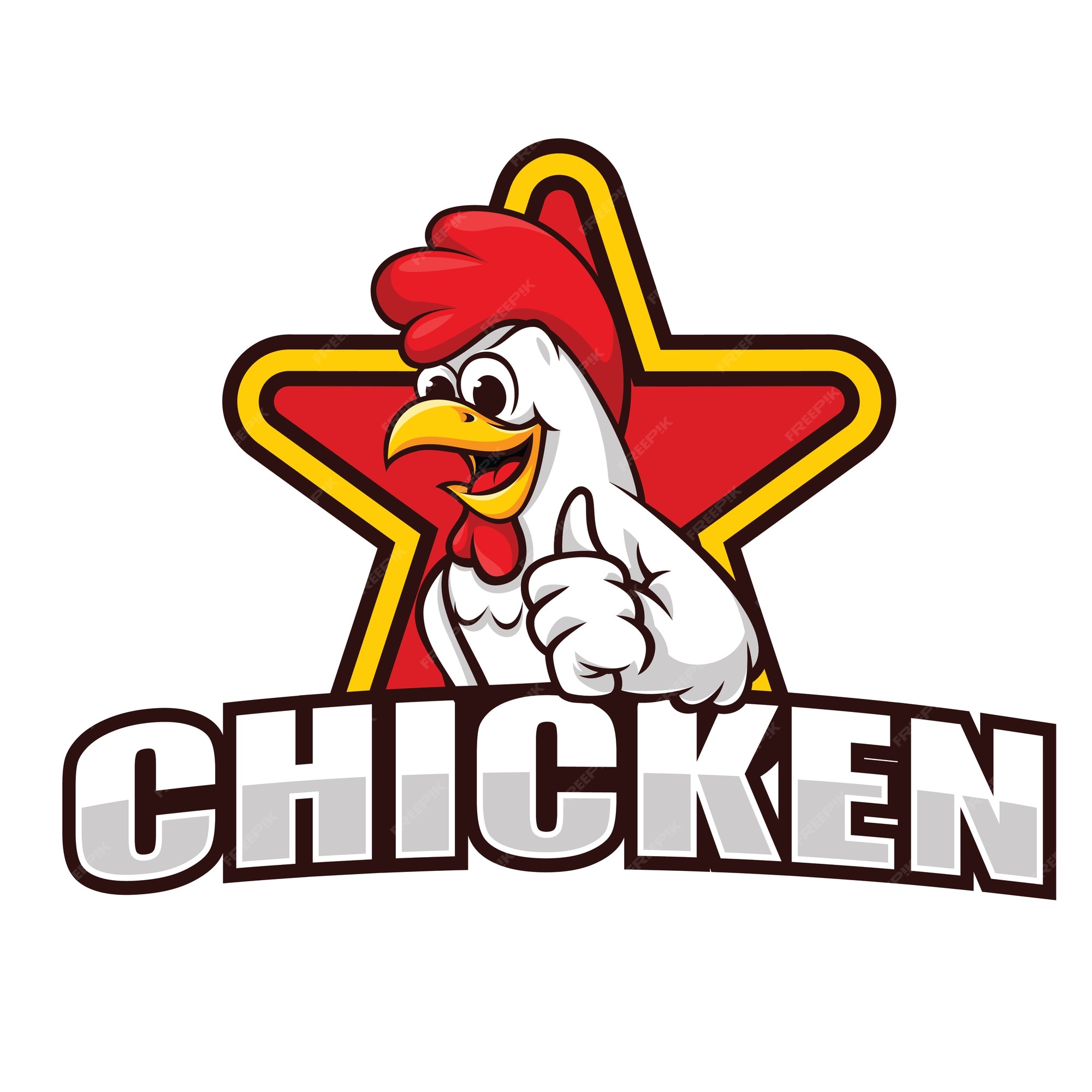 Premium Vector | Chicken mascot for restaurant logo