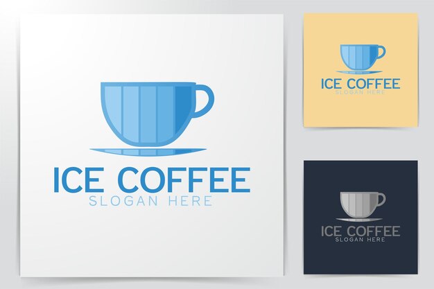 Ребенок кофе логотип дизайн вдохновение, векторные иллюстрации