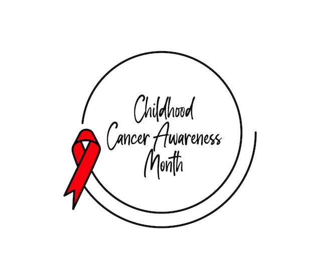 Childhood cancer awareness month banner design element