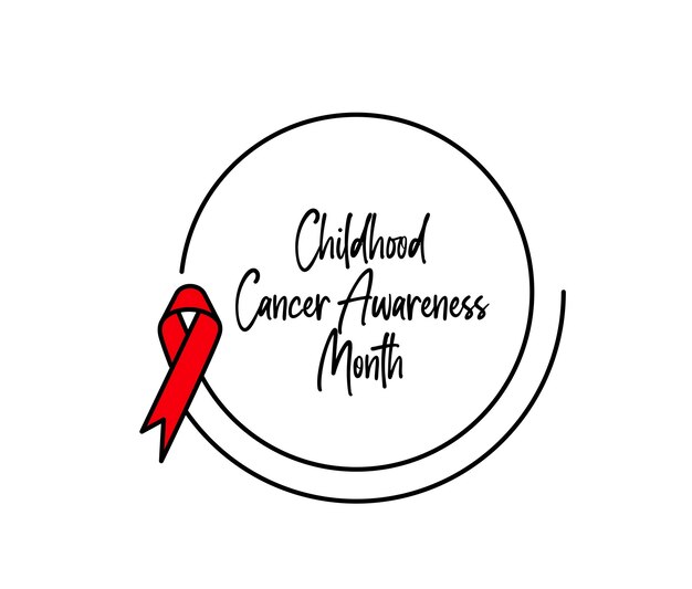 Childhood cancer awareness month banner design element