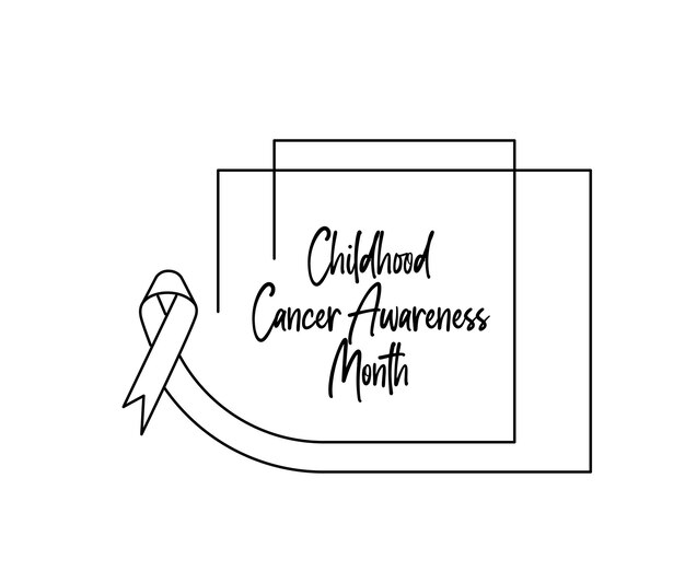 Childhood cancer awareness month banner design element