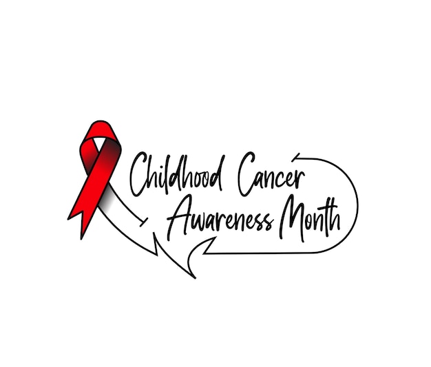 Childhood cancer awareness month banner design element