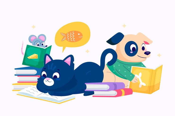 Free Vector childlike animals illustration