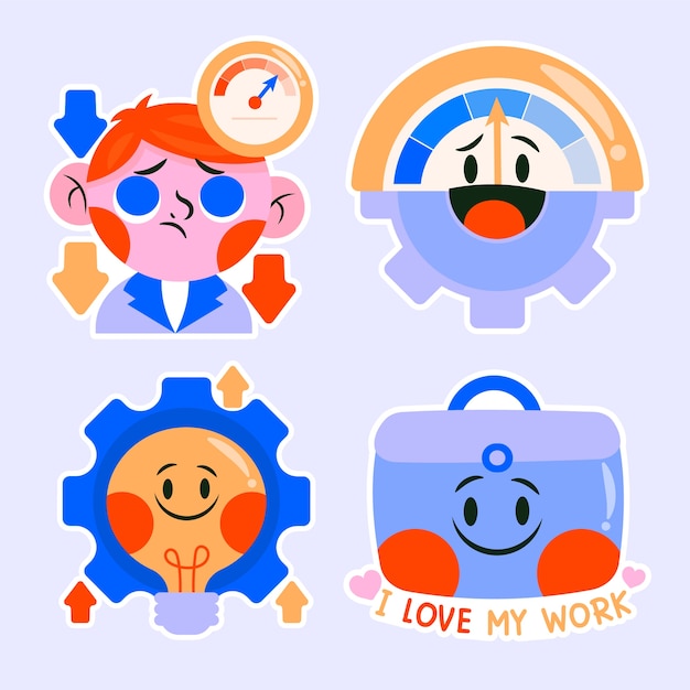 Childlike productivity sticker pack