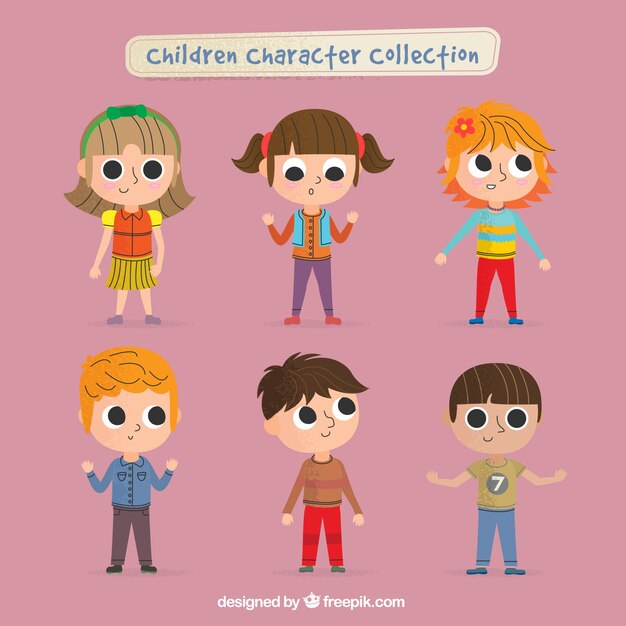 Children character collection